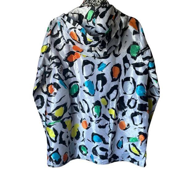 Ubu Reversible Rain Jacket Size Small with hidden hood Light weight Rain Coat - Picture 2 of 4